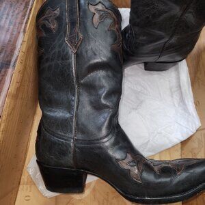 YIPPEE KI YAY OLD GRINGO Authentic Leather Cowboy Boots - Size 9.5